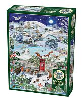 Cobble Hill 1000 Pieces Puzzle: A Village on a Winter Night