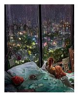 Puzzle Pintoo 500 pieces: Endmion. Rainy night