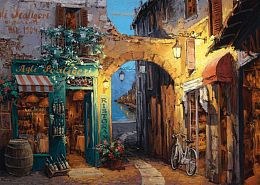 Schmidt puzzle 1000 pieces Sam Park Alley near the lake of Como