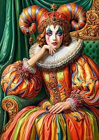 Cherry Pazzi Puzzle 1000 pieces: Harlequin