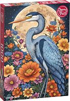 Cherry Pazzi 1000-piece puzzle: A Heron under a Full Moon