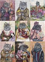 Nova 1000 Pieces Puzzle: Secular British Cats