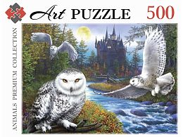 Artpuzzle Puzzle 500 pieces: White Owls