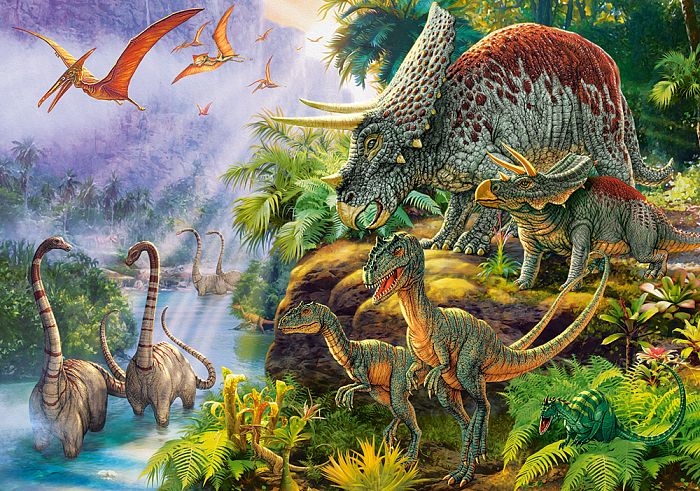 Castorland 500 pieces Puzzle: Valley of the Dinosaurs B-53643