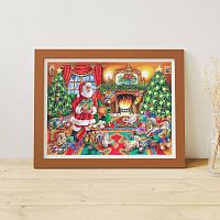 Pintoo 1200 Piece Puzzle: Judith Yates. Christmas Eve of Santa Claus