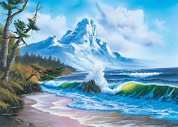 Schmidt 1000 Piece Puzzle: B.Ross Mountain by the Sea