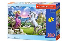 Castorland jigsaw puzzle of 180 pieces: Unicorns