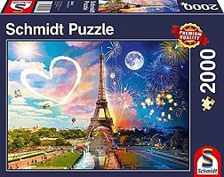 Schmidt puzzle 2000 details: Paris day night