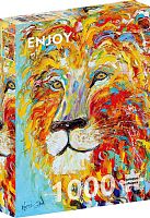 Enjoy 1000 Pieces Puzzle: Colorful Lion