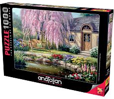 Anatolian 1000 pieces puzzle: Cottage in the Cherry Orchard