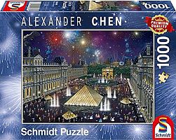 Puzzle Schmidt 1000 items: A. Chen the fireworks over the Louvre