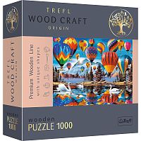 Wooden Trefl Puzzle 1000 Pieces: Colorful Balloons