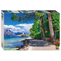 Step puzzle 3000 pieces: Malcesine, Lake Garda, Italy