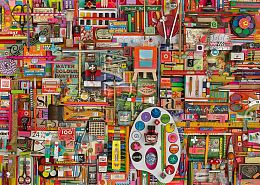 Schmidt 1000 Pieces Puzzle: Art supplies