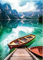 Puzzle Step 560 parts of Italy. Lake Braies