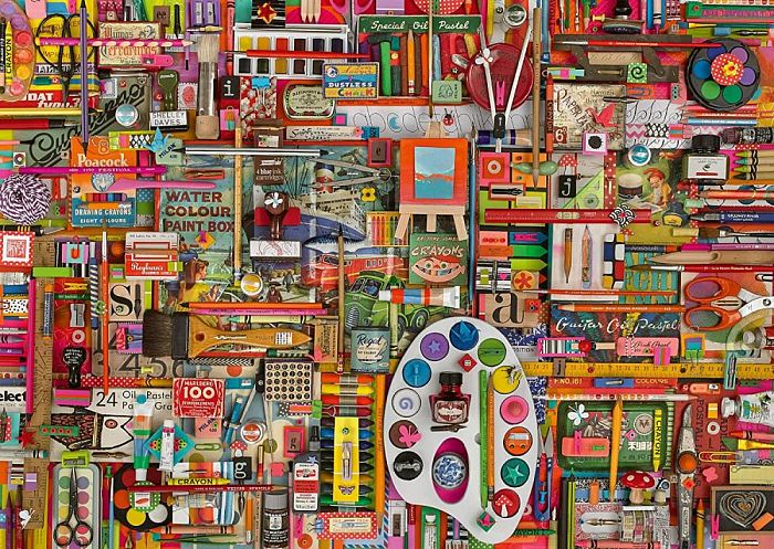 Schmidt 1000 Pieces Puzzle: Art supplies 59698