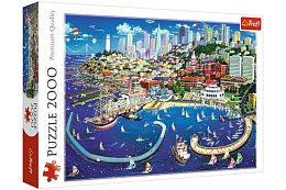 Trefl puzzle 2000 details: the Bay of San Francisco