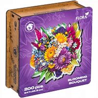 Wooden UNIDRAGON Puzzle 200 pieces: Blooming Bouquet