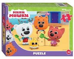 Step puzzle 35 pieces: Mini bears