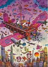 Puzzle Heye 1000 pieces: Flying on an airplane