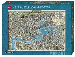 Puzzle Heye 2000 details: City of Music, map