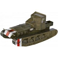 Team toy out of cardboard. Medium tank Mk A &amp;amp;quot;WHIPPET&amp;amp;quot; 1917-1918 - Smart paper (252-01)