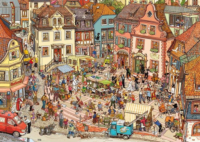 Puzzle Heye 1000 pieces of Market square 29884