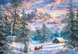 Puzzle Castorland 1000 pieces: Christmas in the mountains