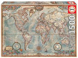 Educa 1500-piece Puzzle: A Political map of the World (markdown)