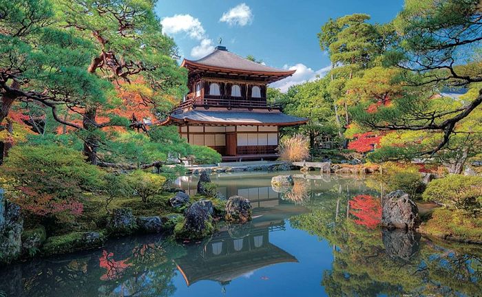 Puzzle Pintoo 1000 pieces the lakeside Temple in Kyoto Н1766