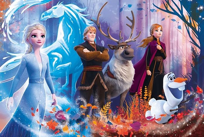 Trefl puzzle 100 pieces: Magic of Frozen TR16366