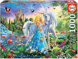 Puzzle Educa 1000 pieces: the Princess and the unicorn