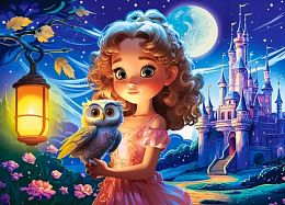 Castorland 120-piece Puzzle: A Princess with an Owl