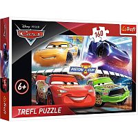 Puzzle Trefl 160 details: to Win the race. Cars