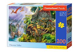 Castorland 200 pieces Puzzle: Valley of the Dinosaurs