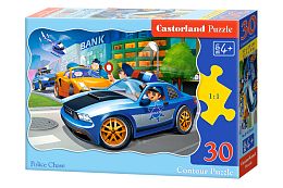 Castorland Puzzle 30 details: Police Chase