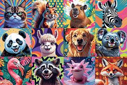 Trefl 300-piece Puzzle: Funny Animal Portraits