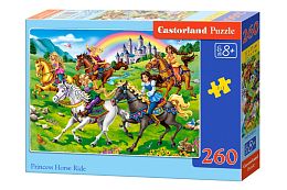 Puzzle Castorland 260 pieces: Princess and horse