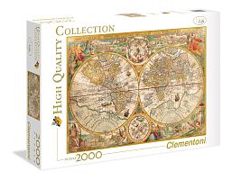 Puzzle Clementoni 2000 details Old map