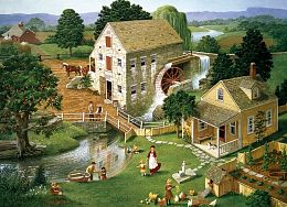 Cobble Hill 1000 Pieces Puzzle: Rural Mill