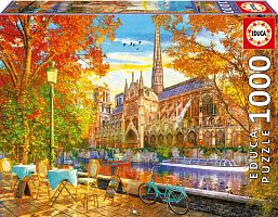 Educa 1000 Pieces Puzzle: Notre Dame Cathedral in autumn