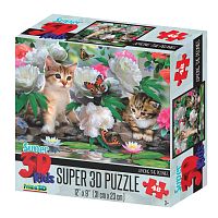 Prime 3D puzzle 48 pieces: Among the peonies