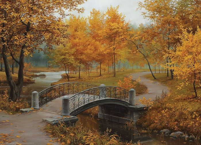 Puzzle Eurographics 1000 pieces: autumn in the old Park 6000-0979