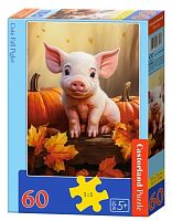 Castorland 60-piece Puzzle: The Autumn Piglet