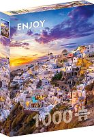 Enjoy 1000 Pieces Puzzle: Sunset over Santorini