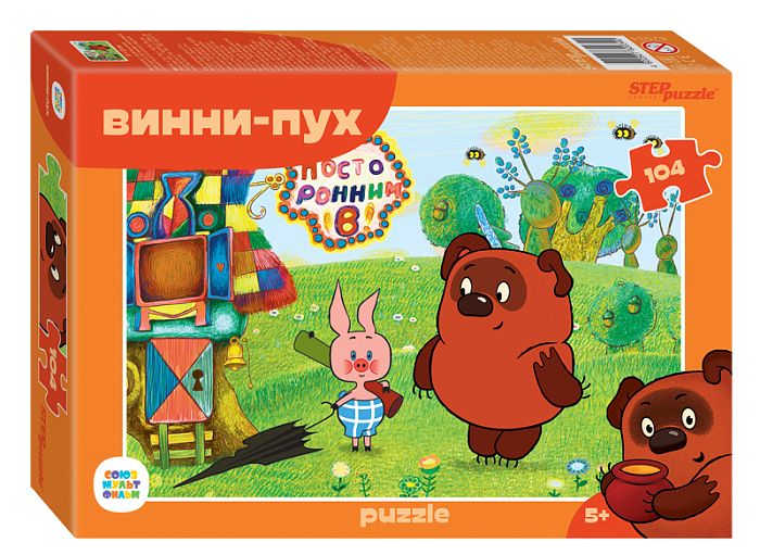 Step puzzle 104 pieces: Winnie the Pooh 82034