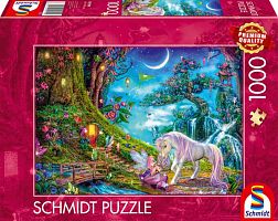 Schmidt 1000-piece Puzzle: Unicorn and Elf