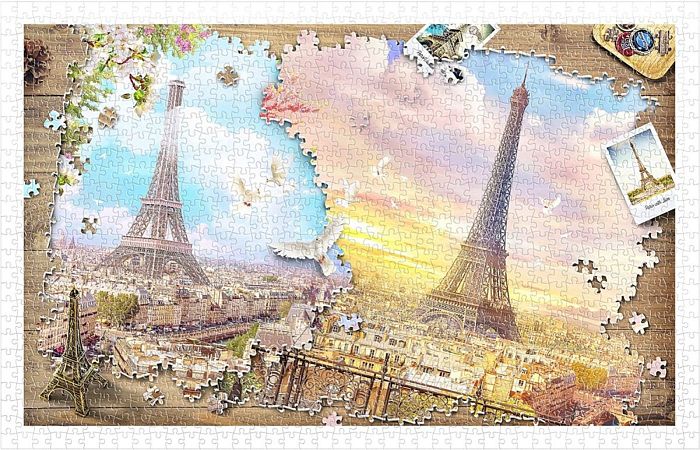 Puzzle Pintoo 1000 pieces Puzzle in puzzle of the Eiffel tower Н2287
