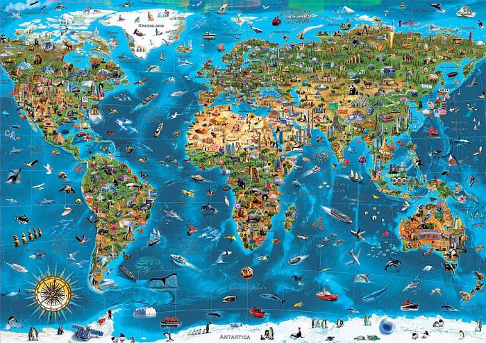 Educa 1000 puzzle details: World Attractions 19022