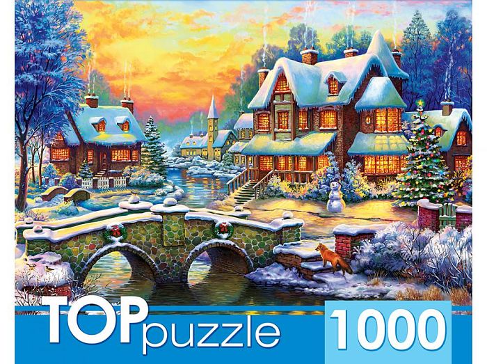 TOP Puzzle 1000 pieces: Winter Village ХТП1000-2163